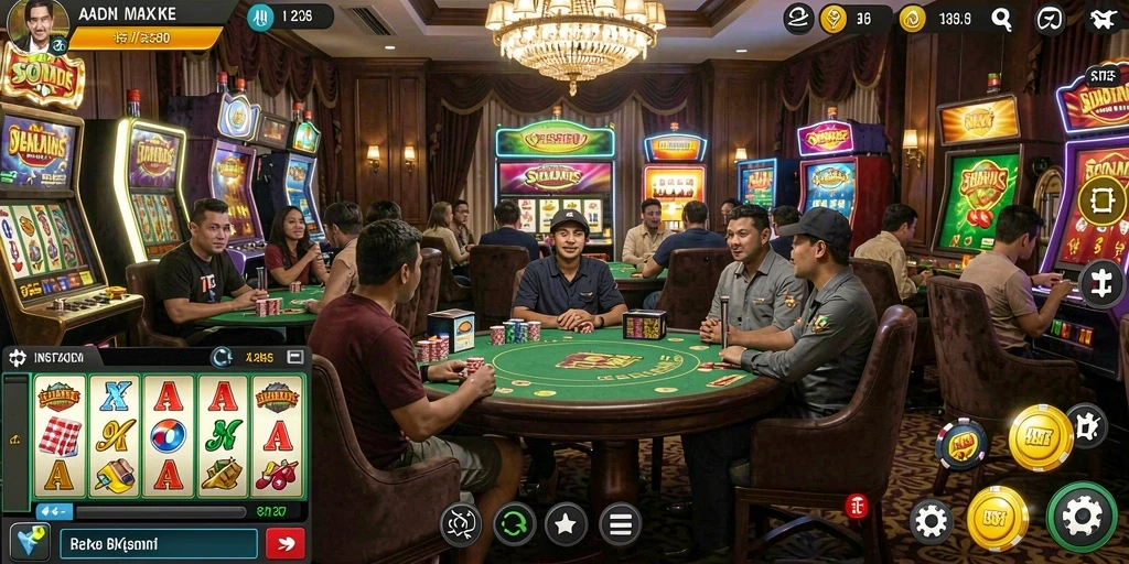 Fitur sosial untuk berinteraksi dengan teman.