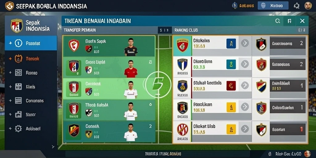 Leaderboard menunjukkan pemain teratas dengan skor terbaik.